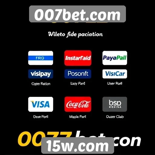 Métodos de pagamento aceitos no 007bet
